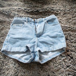American Apparal Jeans Denim High Waisted Shorts